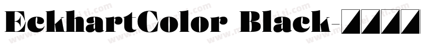 EckhartColor Black字体转换
